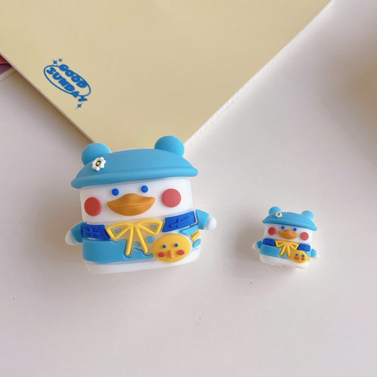 Charger Case | INSNIC Creative Blue Hat Duck 4 Piece Set