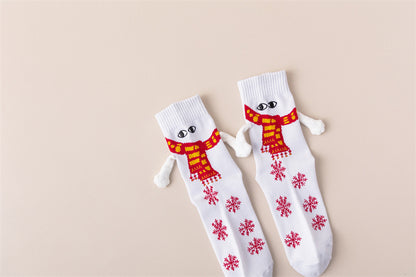 INSINC Creative Christmas Holding Hands Socken Weihnachtsgeschenke