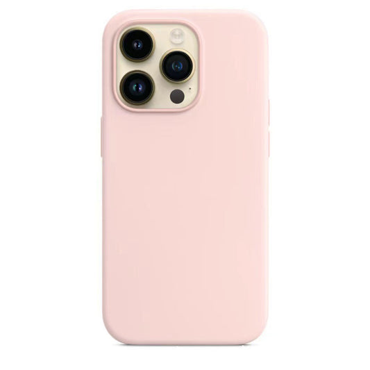 INSNIC Einfache magnetische Saugnapf-Rosa-Grau-Hülle mit Logo für iPhone