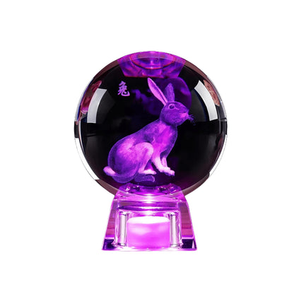 INSNIC Chinese Zodiac 3D Crystal Ball