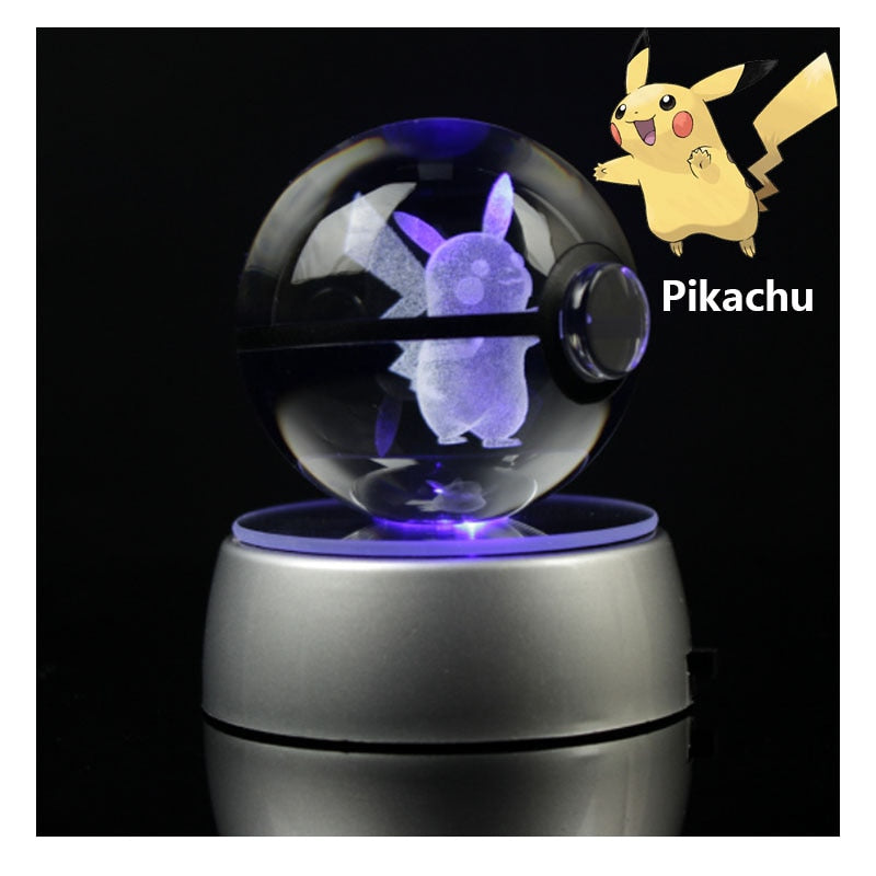 INSNIC Pikachu 3D Anime Kristallkugel