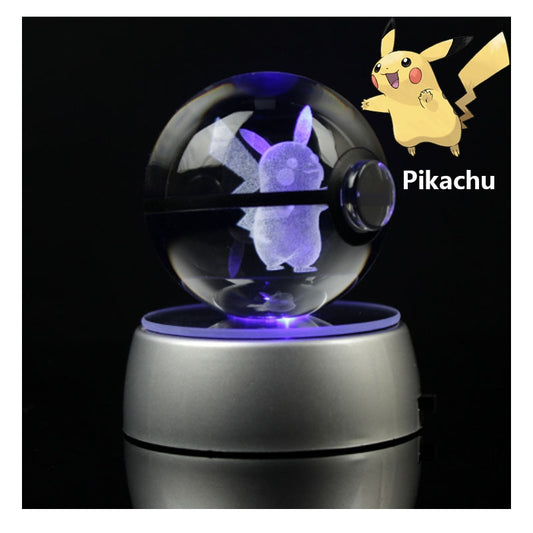 INSNIC Pikachu 3D Anime Crystal Ball