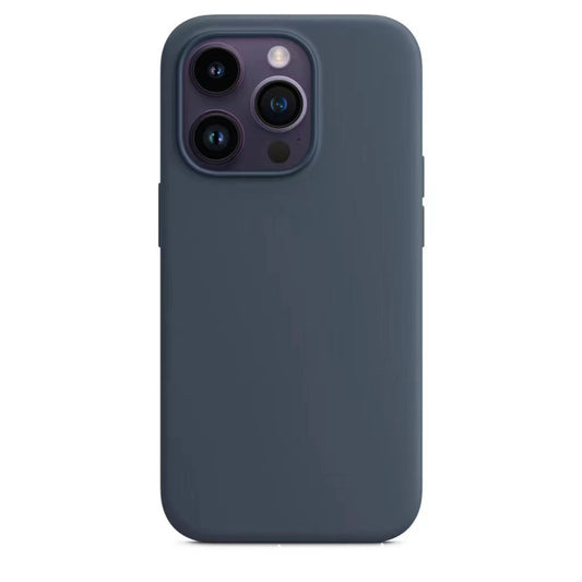 INSNIC Simple Magnetic Suction Dark Blue With Logo Case For iPhone