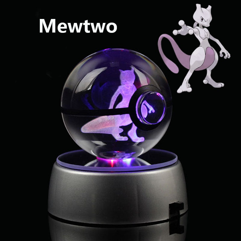 INSNIC Mewtwo 3D Anime Crystal Ball